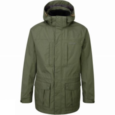 Craghoppers Mens Kiwi Long Jacket Parka Green Craghoppers Mens Kiwi Long Jacket Parka Green